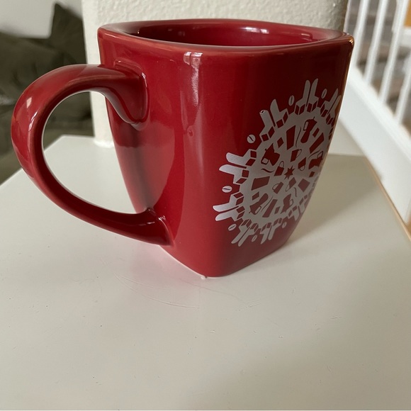 Starbucks 2006 Red Square Bottom Coffee Tea Mug - Picture 2 of 4
